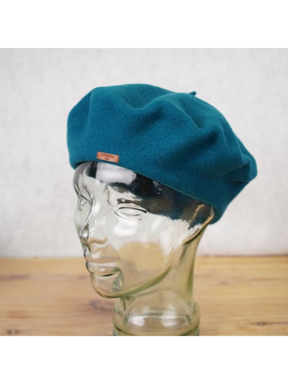 Elosegui 1858 Dames 100% Merino Wool Beret Txapela waterproof Blue Womens OS